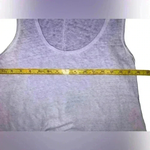 Akemi + Kin ANTHROPOLGIE linen tanks M Round Neck Sleeves Coastal - Picture 3 of 5